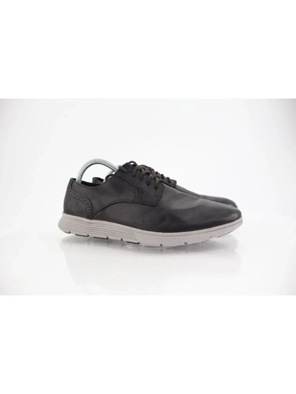 Timberland Mens Franklin Park Ox Lace Up Sneakers Size 9.5 Black Leather Shoes
